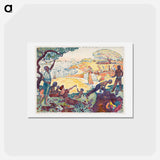アートポストカード-Harmonious Times - ポール シニャック Postcard.