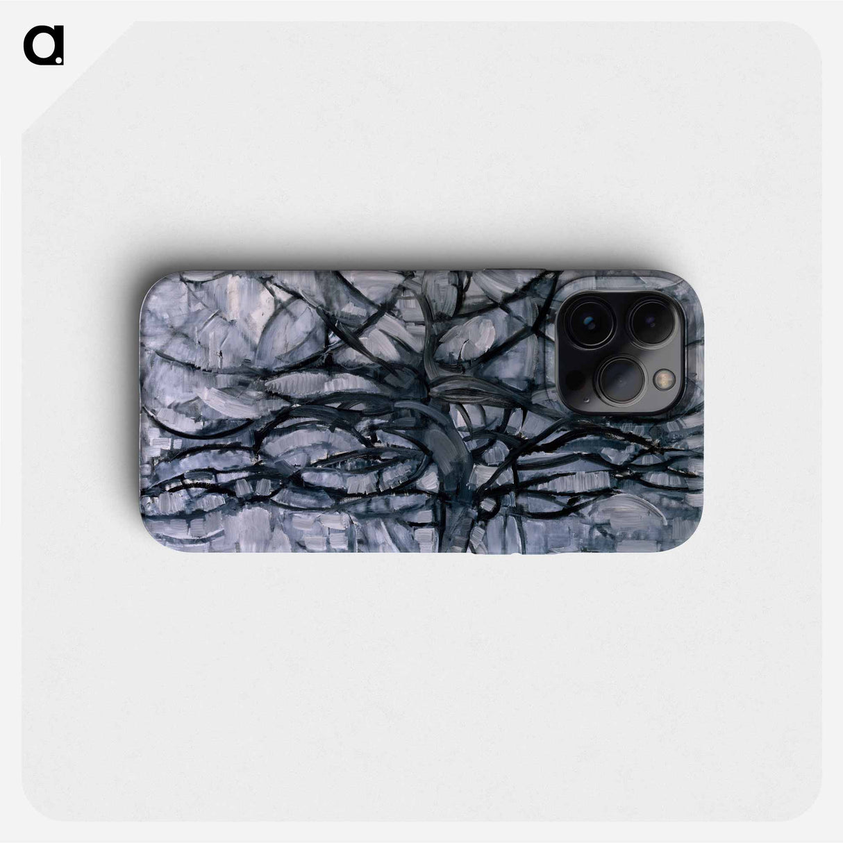Gray Tree - Piet Mondrian Phone Case.