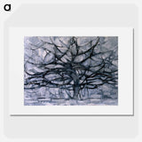 Gray Tree - Piet Mondrian Poster.