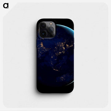 Asia and Australia at Night
 - 地球 Phone Case.