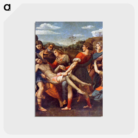 アートポストカード-The Deposition - ラファエロ サンティ Postcard.