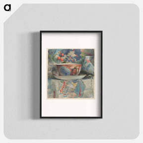 アートポスター-Still Life with Tea Cup - サミュエル コールマン Poster.