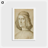 アートポストカード-Portrait Bust of a Young Man - サンドロ ボッティチェッリ Postcard.