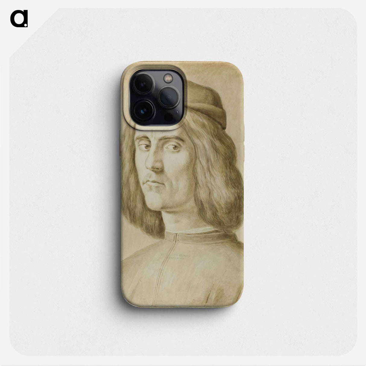 Portrait Bust of a Young Man - Sandro Botticelli Phone Case.
