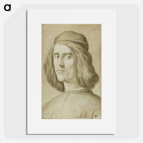 Portrait Bust of a Young Man - Sandro Botticelli Poster.