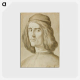 アートポストカード-Portrait Bust of a Young Man - サンドロ ボッティチェッリ Postcard.