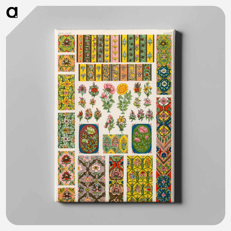 アートパネル-Grammar of Ornament Pattern Illustration
 - 装飾の文法 Canvas.