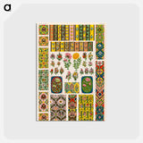 アートポストカード-Grammar of Ornament Pattern Illustration
 - 装飾の文法 Postcard.