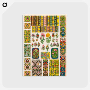 アートポストカード-Grammar of Ornament Pattern Illustration
 - 装飾の文法 Postcard.
