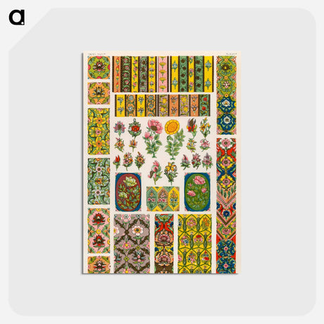 アートポストカード-Grammar of Ornament Pattern Illustration
 - 装飾の文法 Postcard.