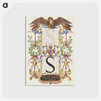 アートポストカード-Guide for Constructing the Letter S
 - 書道のお手本 Postcard.