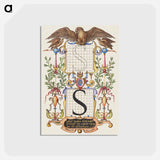 アートポストカード-Guide for Constructing the Letter S
 - 書道のお手本 Postcard.