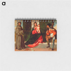 アートメモ帳-Madonna and Child with Sts Anthony of Padua and Roch - ティツィアーノ ヴェチェッリオ Memo.