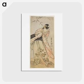 アートポストカード-Kabuki Actor Segawa Kikunojō III as the Shirabyōshi Hisakata of Miyako Kujō - 東洲斎 写楽 Postcard.