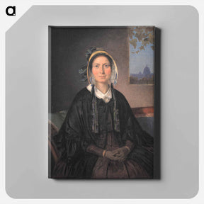 アートパネル-Frederikke Raffenberg, born Hagerup by Wilhelm Marstrand - ヴィルヘルム マーストランド Canvas.