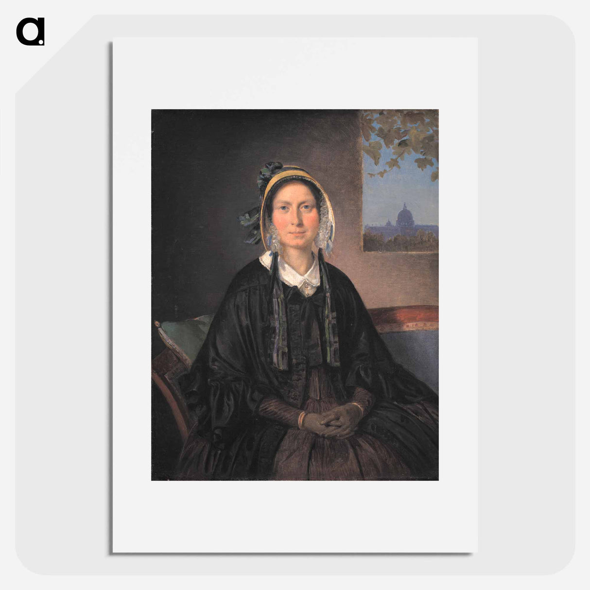 Frederikke Raffenberg, born Hagerup by Wilhelm Marstrand - ヴィルヘルム マーストランド Poster.