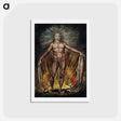 アートポストカード-The robe of the promise illustration from Milton: a Poem, To Justify the Ways of God to Men - ウィリアム ブレイク Postcard.