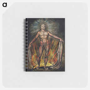 アートメモ帳-The robe of the promise illustration from Milton: a Poem, To Justify the Ways of God to Men - ウィリアム ブレイク Memo.