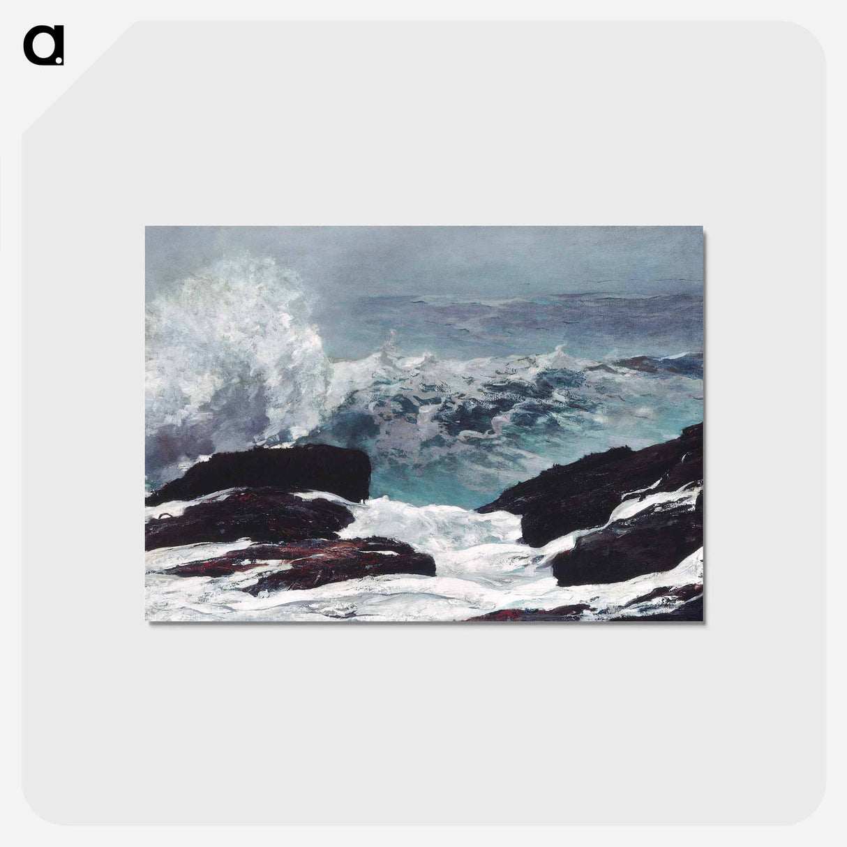 アートポストカード-Northeaster - ウィンスロー ホーマー Postcard.