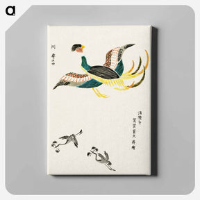 アートパネル-Crane from Yatsuo no tsubaki by Taguchi Tomoki - 八丘椿 Canvas.