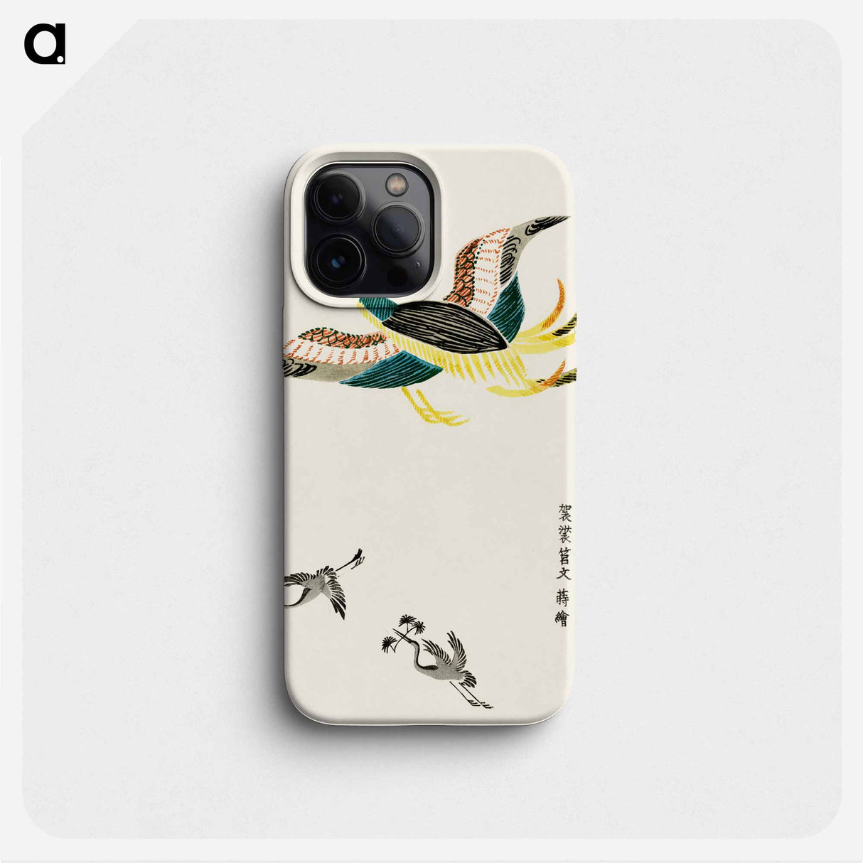 Crane from Yatsuo no tsubaki by Taguchi Tomoki - 八尾の椿 Phone Case.