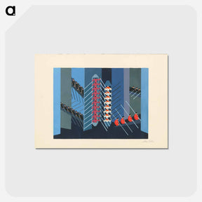 アートポストカード-Maquettes de théatre i.-xv. - アレクサンドラ エクスター Postcard.