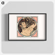 アートポスター-Stained glass window for the facade of the Fouquet boutique - アルフォンス ミュシャ Poster.
