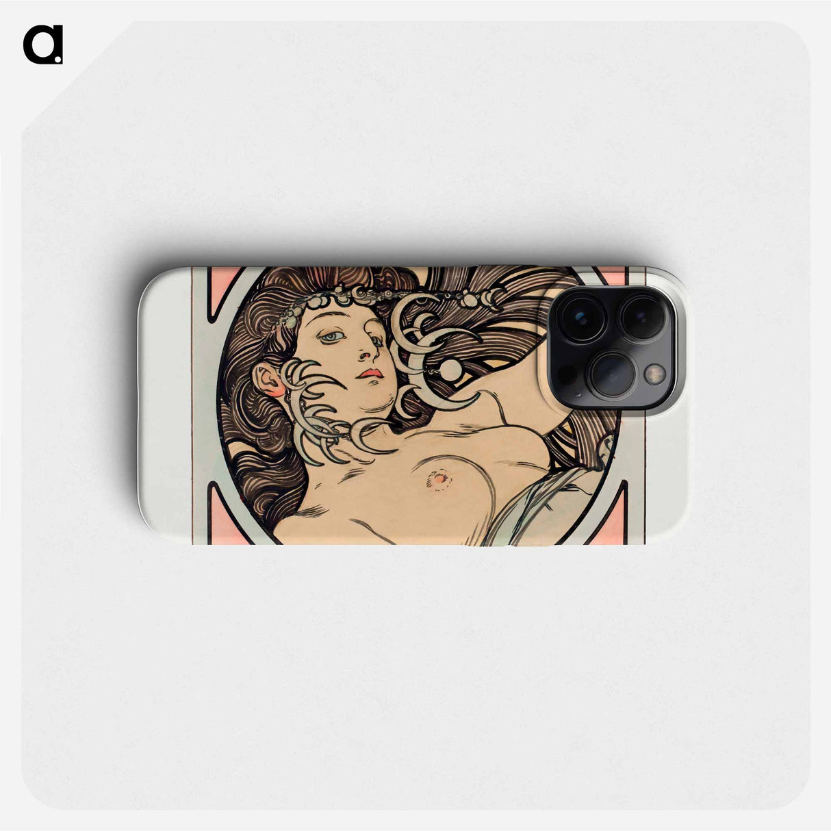 Stained glass window for the facade of the Fouquet boutique - Alphonse Mucha Phone Case.