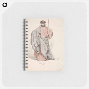 アートメモ帳-Ecce homo. kristus orjantappurakruunu päässä puettuna punaiseen pukuun ja siniseen viittaan. - アンダース エクマン Memo.
