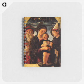 アートメモ帳-The Virgin and Child with Saint Jerome and Louis of Toulouse - アンドレア マンテーニャ Memo.