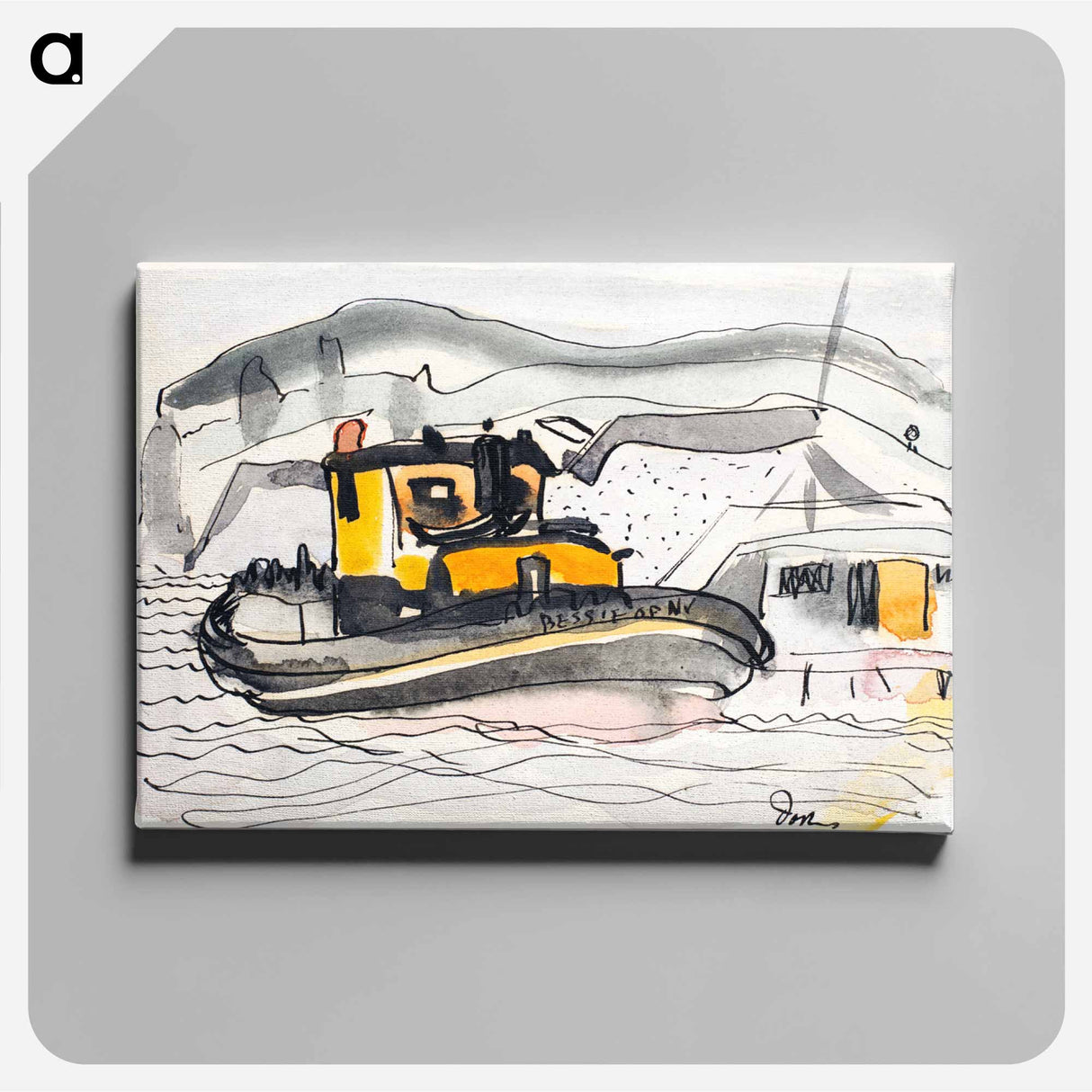 Study for "The 'Bessie' of New York" - アーサー ダヴ Canvas.