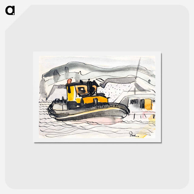 アートポストカード-Study for "The 'Bessie' of New York" - アーサー ダヴ Postcard.