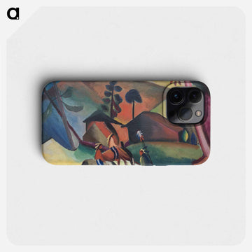 Indians on horsebacks - オーガスト マッケ Phone Case.