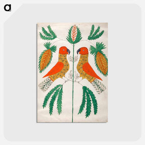 アートポストカード-Parrots Facing Each Other
 - バーンズ・コレクション Postcard.