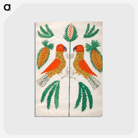 アートポストカード-Parrots Facing Each Other
 - バーンズ・コレクション Postcard.