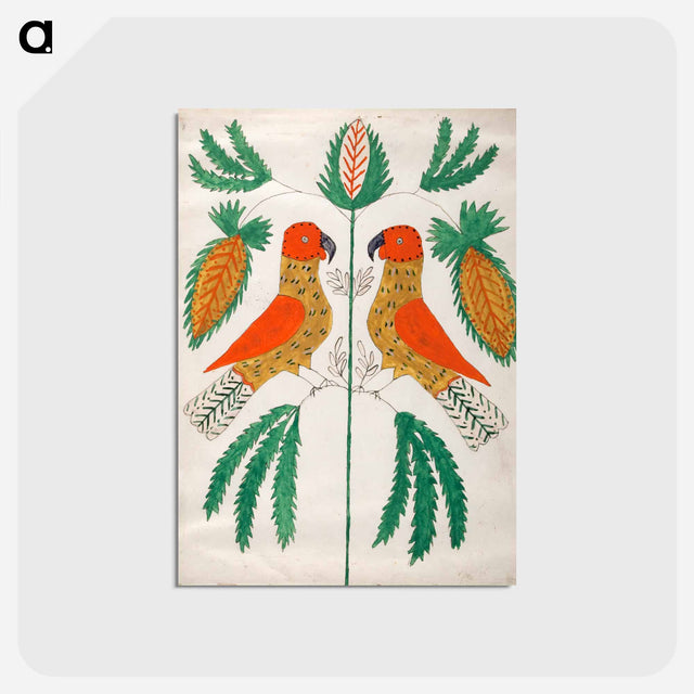 アートポストカード-Parrots Facing Each Other
 - バーンズ・コレクション Postcard.