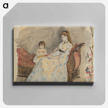 The Artist's Sister, Edma, with Her Daughter, Jeanne
 - ベルト モリゾ Canvas.