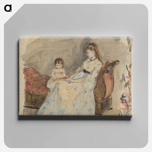 The Artist's Sister, Edma, with Her Daughter, Jeanne
 - ベルト モリゾ Canvas.
