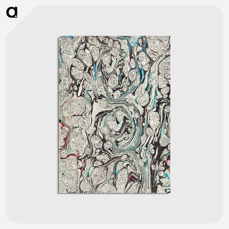 アートポストカード-Decorative Paper from Four Picturesque Views in North Wales
 - 大英図書館 Postcard.