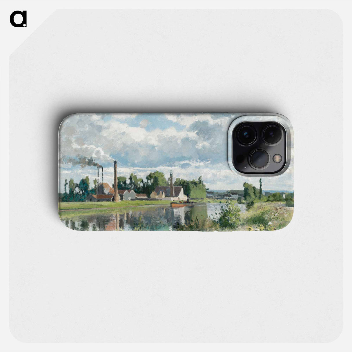 The River Oise near Pontoise - カミーユ ピサロ Phone Case.