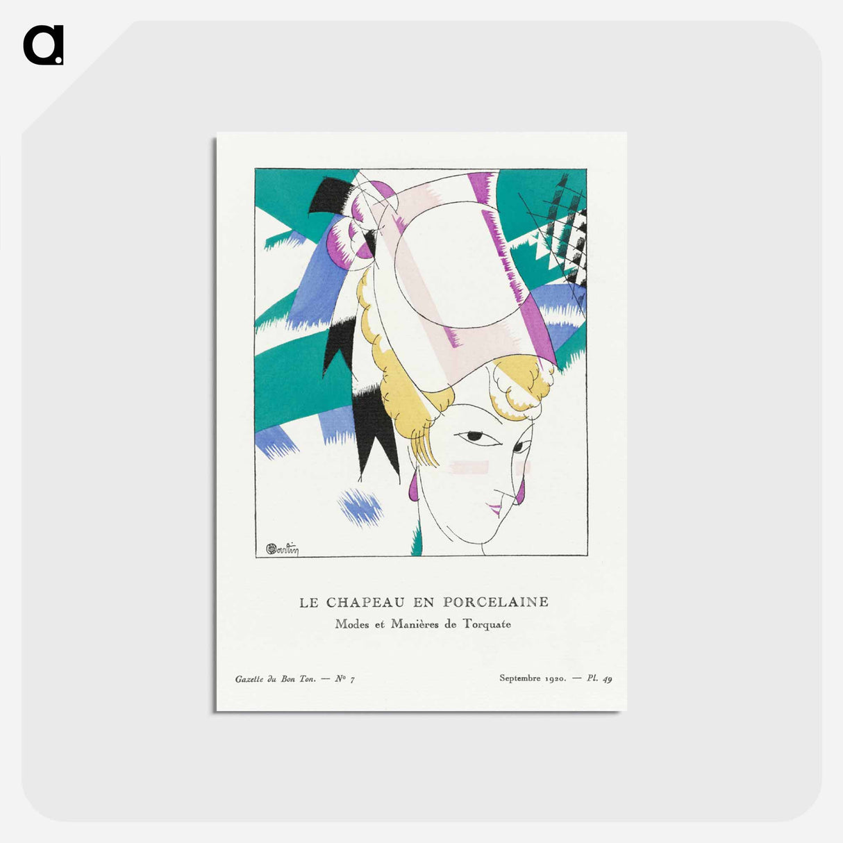 アートポストカード-The Porcelain Hat
 - シャルル マルタン Postcard.