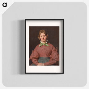 アートポスター-Susanne Cecilie Købke, born Købke, the artist's wife - クリステン ケプケ Poster.