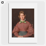 Susanne Cecilie Købke, born Købke, the artist's wife - クリステン ケプケ Poster.
