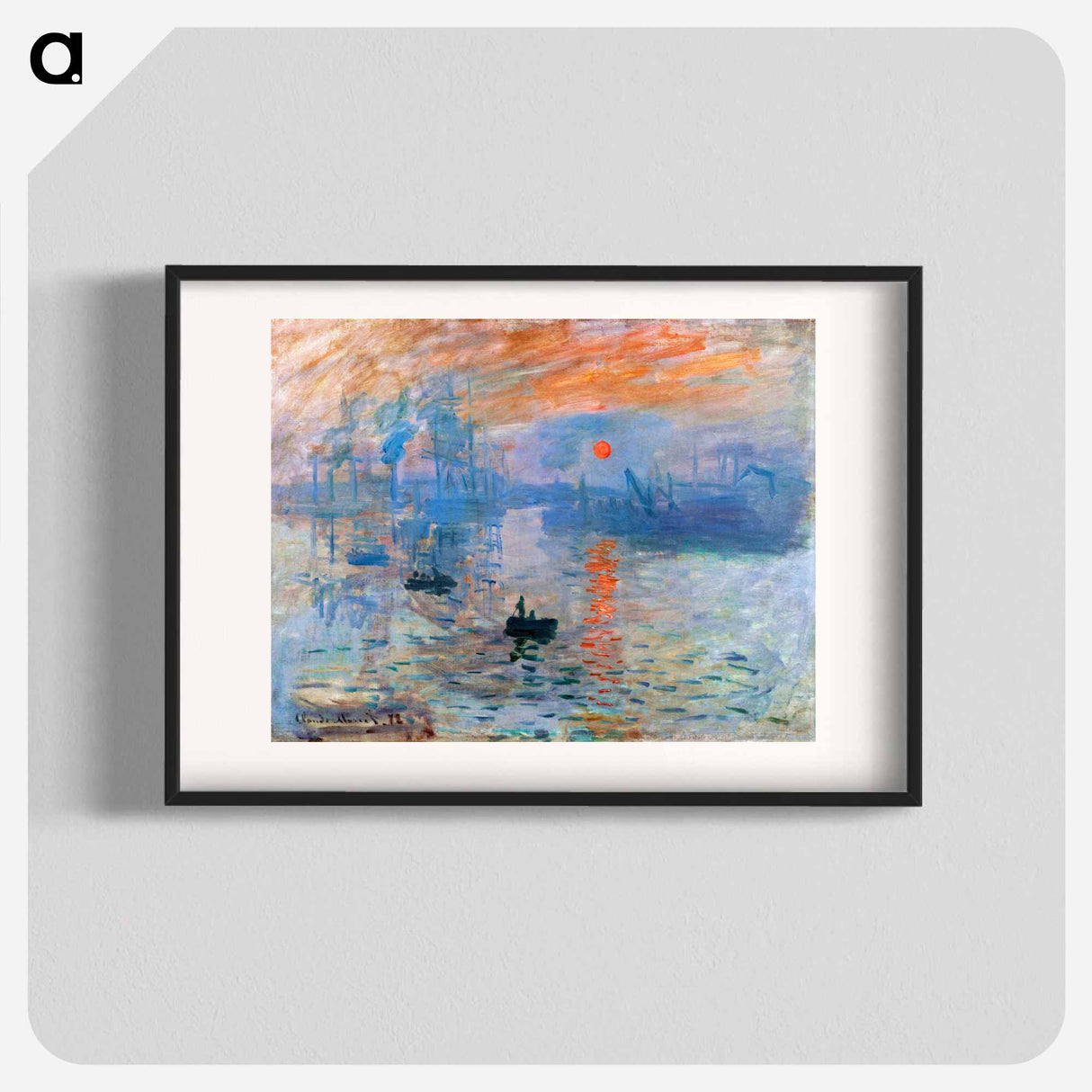 Impression, Sunrise - Claude Monet Poster.