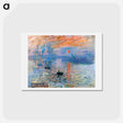 アートポストカード-Impression, Sunrise - クロード モネ Postcard.
