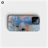 Impression, Sunrise - Claude Monet Phone Case.