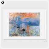 Impression, Sunrise - Claude Monet Poster.