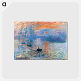アートポストカード-Impression, Sunrise - クロード モネ Postcard.
