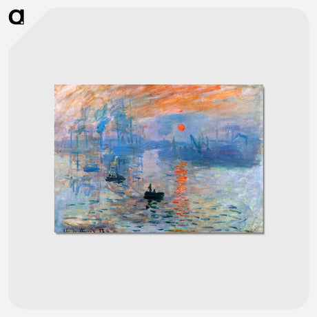 アートポストカード-Impression, Sunrise - クロード モネ Postcard.