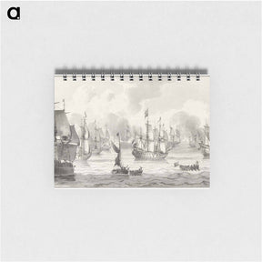 アートメモ帳-Zeegezicht met oorlogsvloot
 - コルネリス プロース ファン アムステル Memo.